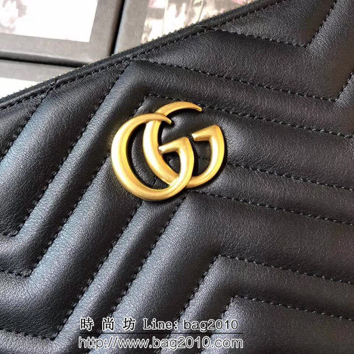 GUCCI古馳 人形紋 小牛皮 時尚女士手拿包 476440 克全皮 WTG1945